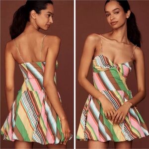 NWT Anthropologie S/W/F Fitted Balloon Mini Dress